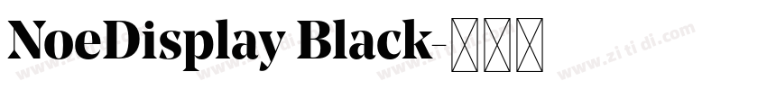 NoeDisplay Black字体转换